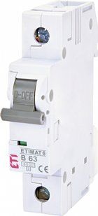 Автоматичний вимикач ETIMAT 6 1p B 63А (6 kA) 2111522 фото
