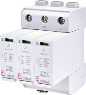 Обмежувач перенапруги (ОПН, ПЗІП) ETITEC EM T12 PV 1100/6,25 Y RC (для сонячних панелей) 2440581 фото