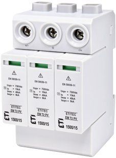 Обмежувач перенапруги (ОПН, ПЗІП) ETITEC EM T2 PV 1500/15 Y (для сонячних панелей) 2440625 фото