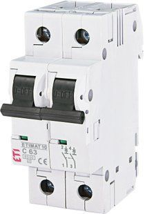 Автоматичний вимикач ETIMAT 10 2p C 63А (6 kA) 2133722 фото