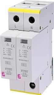 Обмежувач перенапруги ETITEC C T2 440/20 (2+0) 2p 2440409 фото