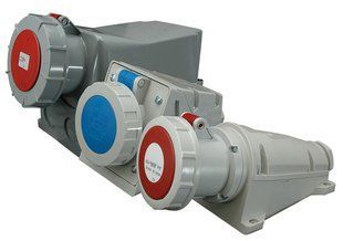 Розетка настінна EZH-6343 IP67 (63A, 400V, 3P+PE) 4482046 фото