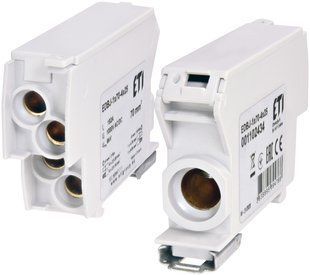 Блок розподільчий EDBJ-1x70-4x25 (192A, 1000V AC/1500V DC, IN: 1x70, OUT: 4x25, сірий) 1102434 фото