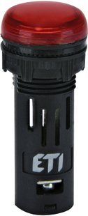 Лампа сигнальна LED матова ECLI-16-240A-R 240V AC (&Oslash;16мм, червона) 4771606 фото