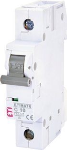 Автоматичний вимикач ETIMAT 6 1p C 10А (6 kA) 2141514 фото